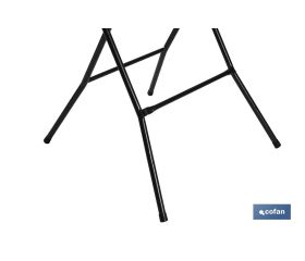 MESA ALTA PLEGABLE BLANCA 80X80X110CM