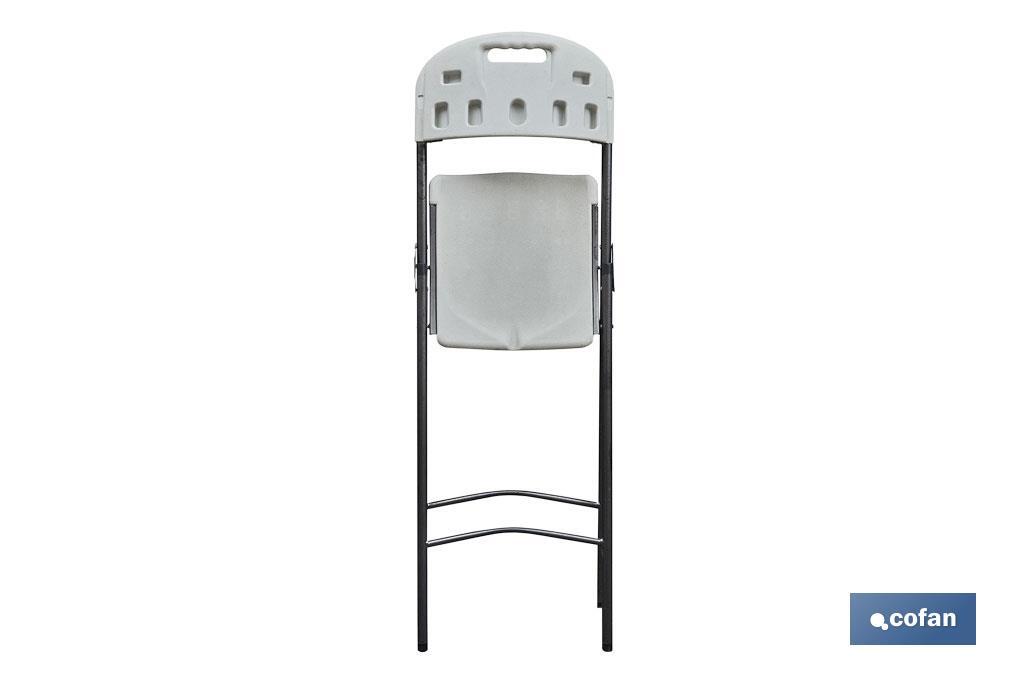 SILLA ALTA PLEGABLE BLANCA  ALTURA ASIENTO 74 cm venta unitaria