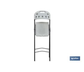 SILLA ALTA PLEGABLE BLANCA  ALTURA ASIENTO 74 cm venta unitaria