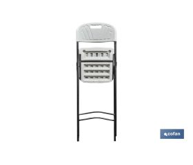 SILLA ALTA PLEGABLE BLANCA  ALTURA ASIENTO 74 cm venta unitaria