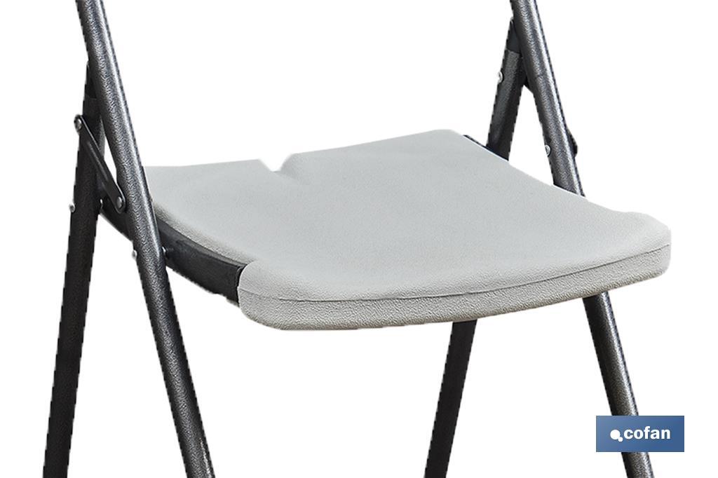 SILLA ALTA PLEGABLE BLANCA  ALTURA ASIENTO 74 cm venta unitaria
