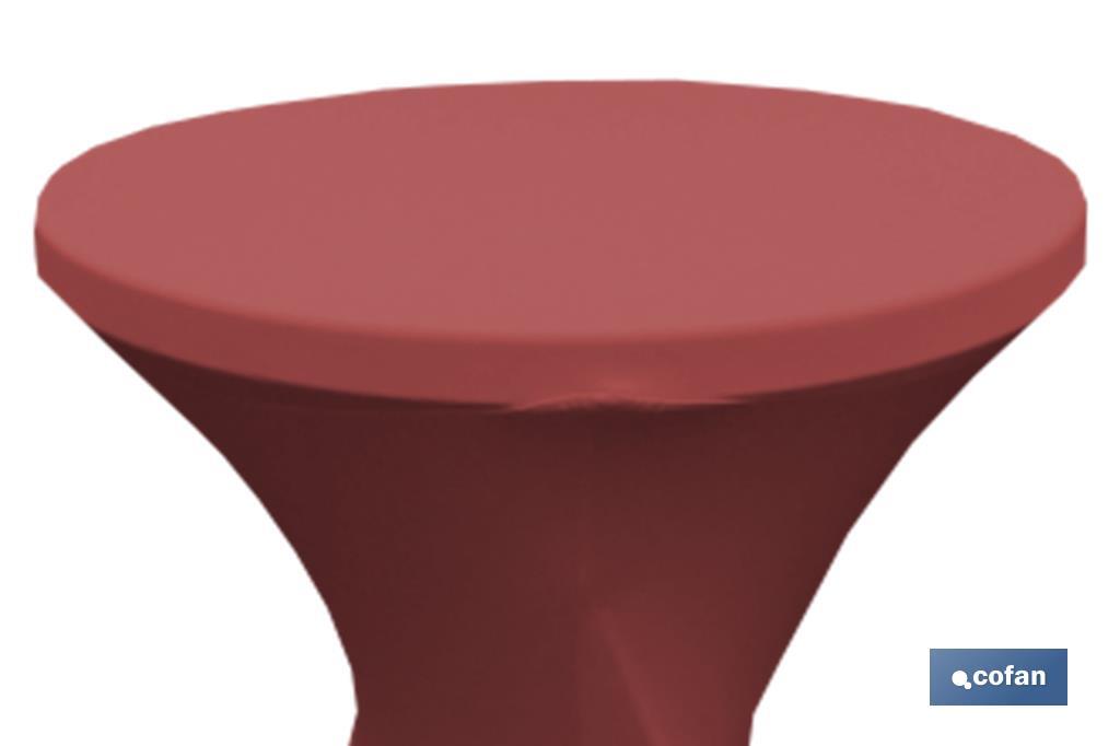 CUBIERTA DE MESA BAR ROJA