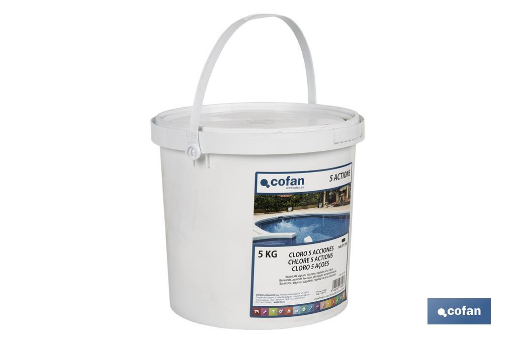 CLORO 5 ACCIONES TABLETA 5 KG COFAN