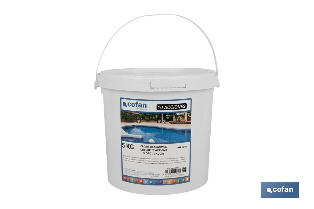 CLORO 10 ACCIONES TABLETA 5 KG COFAN