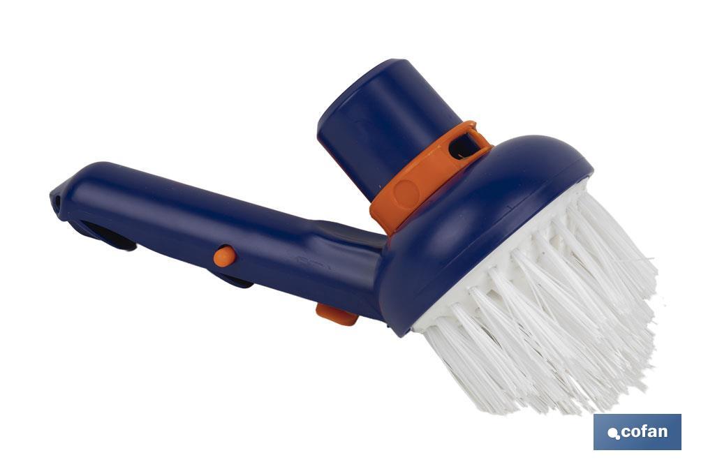 CEPILLO CON ASPIRACIÓN PARA ESQUINAS DE PISCINAS Ø78 X 125 MM