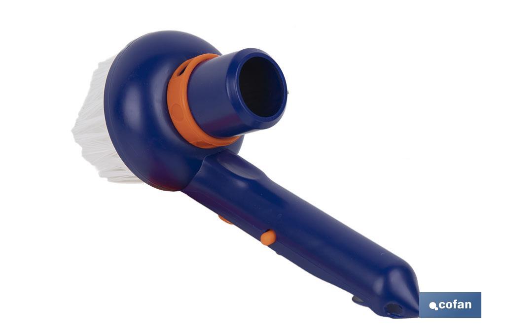 CEPILLO CON ASPIRACIÓN PARA ESQUINAS DE PISCINAS Ø78 X 125 MM