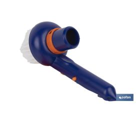 CEPILLO CON ASPIRACIÓN PARA ESQUINAS DE PISCINAS Ø78 X 125 MM
