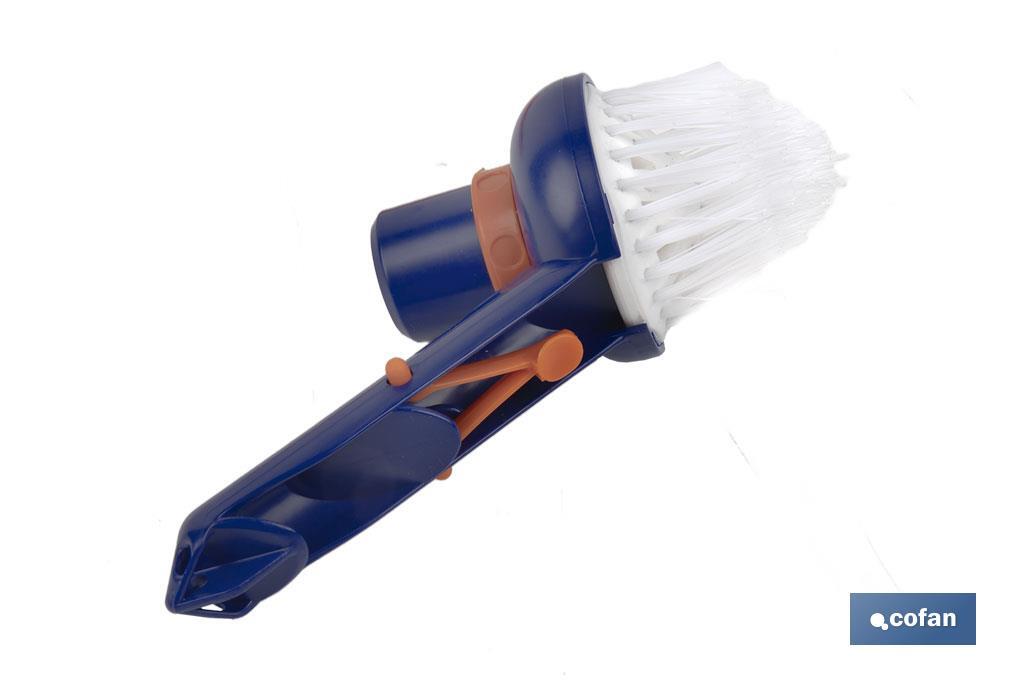 CEPILLO CON ASPIRACIÓN PARA ESQUINAS DE PISCINAS Ø78 X 125 MM