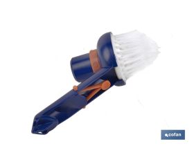CEPILLO CON ASPIRACIÓN PARA ESQUINAS DE PISCINAS Ø78 X 125 MM