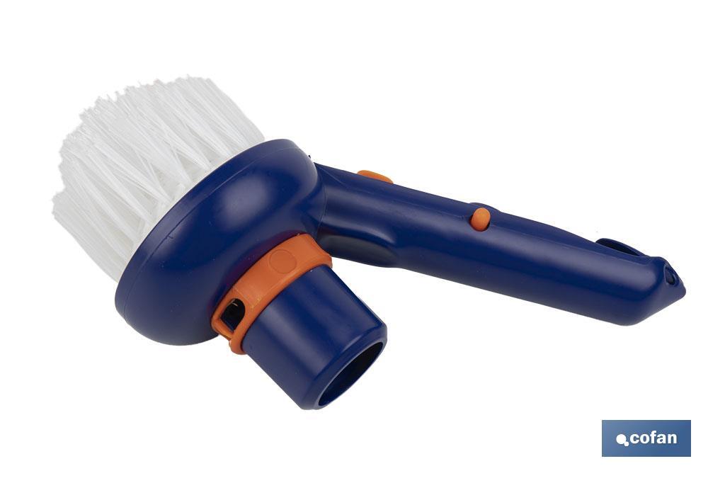 CEPILLO CON ASPIRACIÓN PARA ESQUINAS DE PISCINAS Ø78 X 125 MM