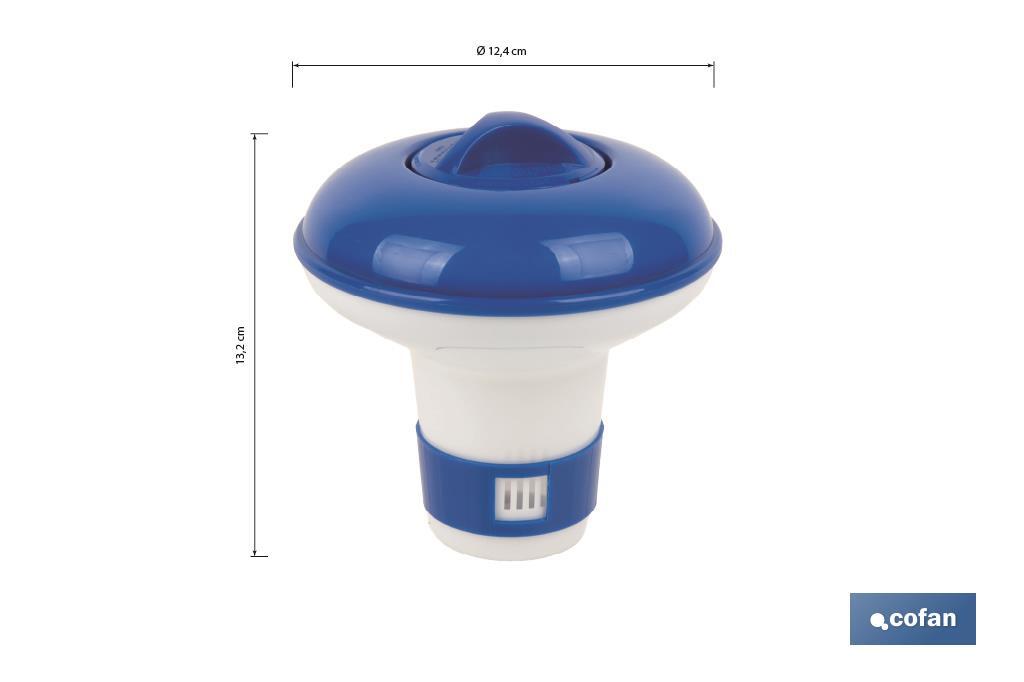 DOSIFICADOR DE CLORO PISCINAS PASTILLA 100 G Ø124 X 132 MM