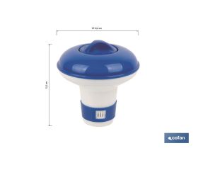 DOSIFICADOR DE CLORO PISCINAS PASTILLA 100 G Ø124 X 132 MM