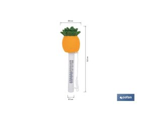 TERMÓMETRO FLOTANTE PISCINAS Ø 60 X 235 MM