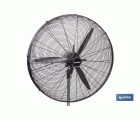VENTILADOR INDUSTRIAL DE PIE OSCILANTE NEGRO CON 3 VELOCIDADES Ø75 CM 200 W