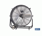 VENTILADOR INDUSTRIAL DE SUELO OSCILANTE NEGRO CON 3 VELOCIDADES Ø60 CM 250 W