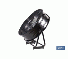 VENTILADOR INDUSTRIAL DE SUELO OSCILANTE NEGRO CON 3 VELOCIDADES Ø60 CM 250 W