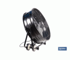 VENTILADOR INDUSTRIAL DE SUELO OSCILANTE NEGRO CON 3 VELOCIDADES Ø60 CM 250 W