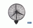 VENTILADOR INDUSTRIAL DE PARED NEGRO Ø75 CM 200 W