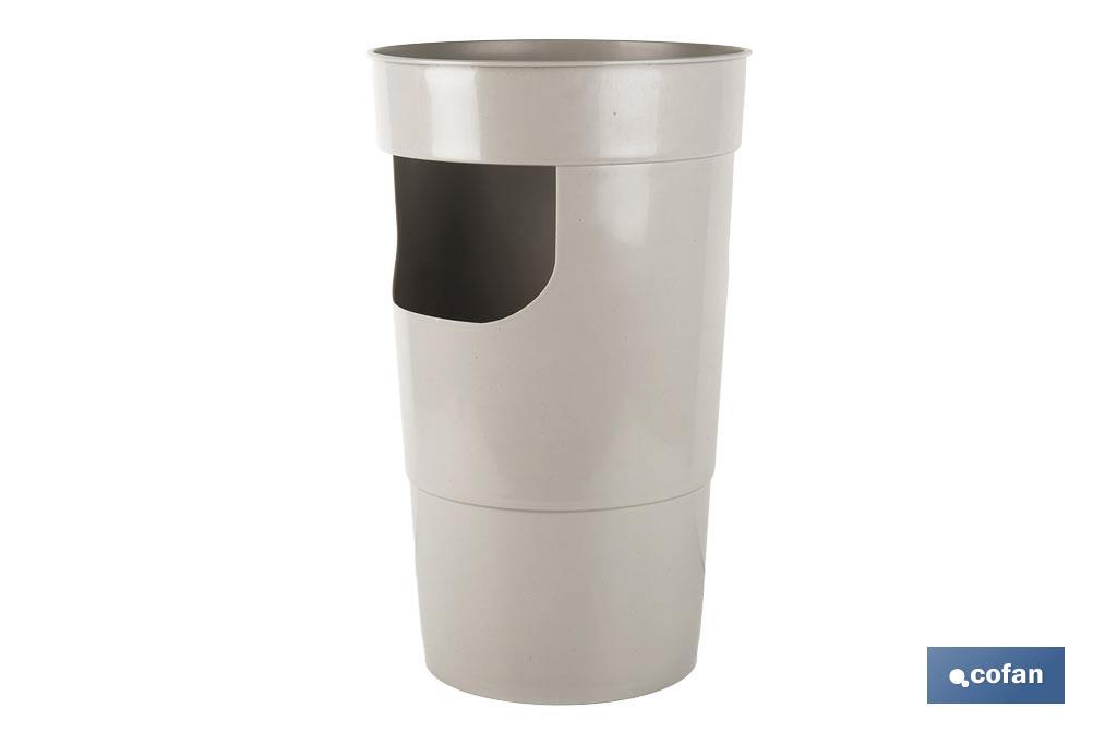 PARAGÜERO DE POLIPROPILENO DE COLOR GRIS CLARO 27 X 20,6 X 45 CM