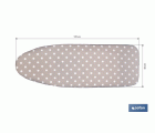 FUNDA ACOLCHADA PARA TABLA DE PLANCHAR 135 X 53 CM  LUNARES