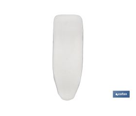 Funda acolchada para tabla de planchar | Color: gris metalizado | Material: 100 % algodón | Refleja el vapor | Disponible en dos medidas diferentes