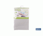 FUNDA ACOLCHADA PARA TABLA DE PLANCHAR 135 X 53 CM  GRIS METALIZADO