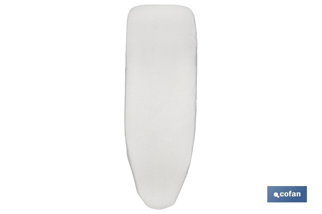 FUNDA ACOLCHADA PARA TABLA DE PLANCHAR 140 X 60 CM GRIS METALIZADO