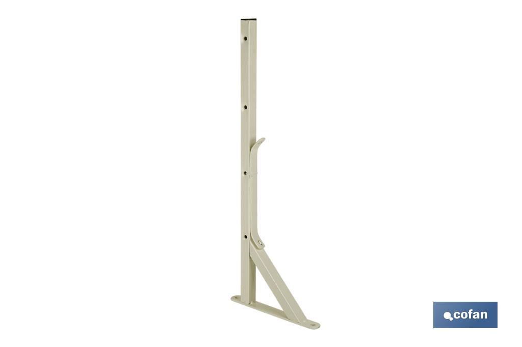 TENDEDERO BLANCO DE ESCUADRA PARA PARED 50 X 20 CM