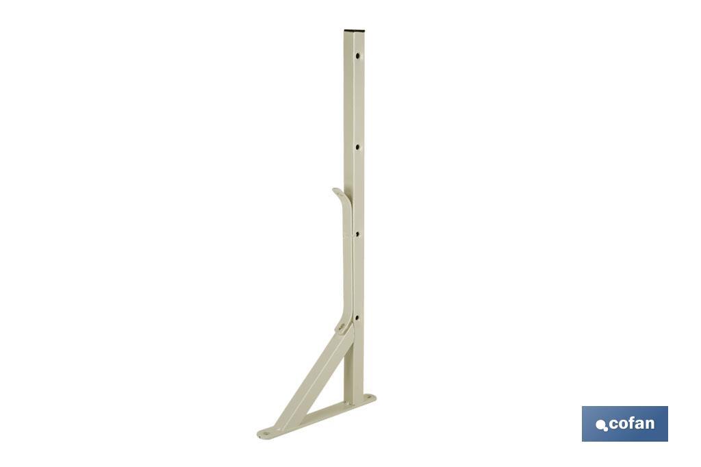 TENDEDERO BLANCO DE ESCUADRA PARA PARED 50 X 20 CM