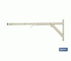 TENDEDERO BLANCO DE ESCUADRA PARA PARED 50 X 20 CM