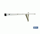 TENDEDERO BLANCO DE ESCUADRA PARA PARED 50 X 20 CM
