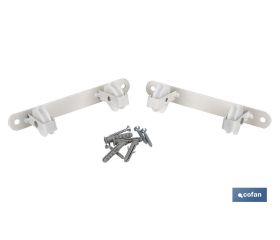Tendedero Fijo de pared en color blanco | Incluye dos piezas con 2 o 3 poleas cada una | Dos medidas