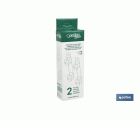 TENDEDERO FIJO DE PARED BLANCO DE DOS PIEZAS CON 2 POLEAS 20 X 6.5 X 2.5 CM