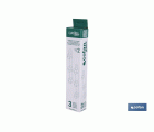 TENDEDERO FIJO DE PARED BLANCO DE DOS PIEZAS CON 3 POLEAS 31 X 6.5 X 2.5 CM