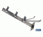 TENDEDERO FIJO DE PARED DE DOS PIEZAS INOXIDABLE 304 3 POLEAS 36.5 x 9.5 CM