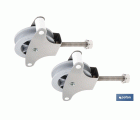 PACK 2 POLEAS PARA TENDEDERO ACERO INOXIDABLE 304  ROLDANA 4 CM