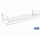 TENDEDERO EXTENSIBLE PARA PARED EN ALUMINIO LACADO 100 CM