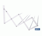 TENDEDERO EXTENSIBLE PARA PARED EN ALUMINIO LACADO 100 CM