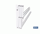 TENDEDERO EXTENSIBLE PARA PARED EN ALUMINIO LACADO 100 CM