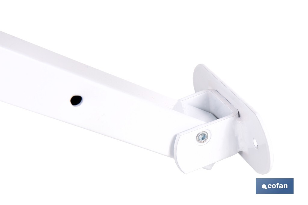 TENDEDERO DE PARED ABATIBLE JUEGO DE DOS SOPORTES LARGO 50,5 CM