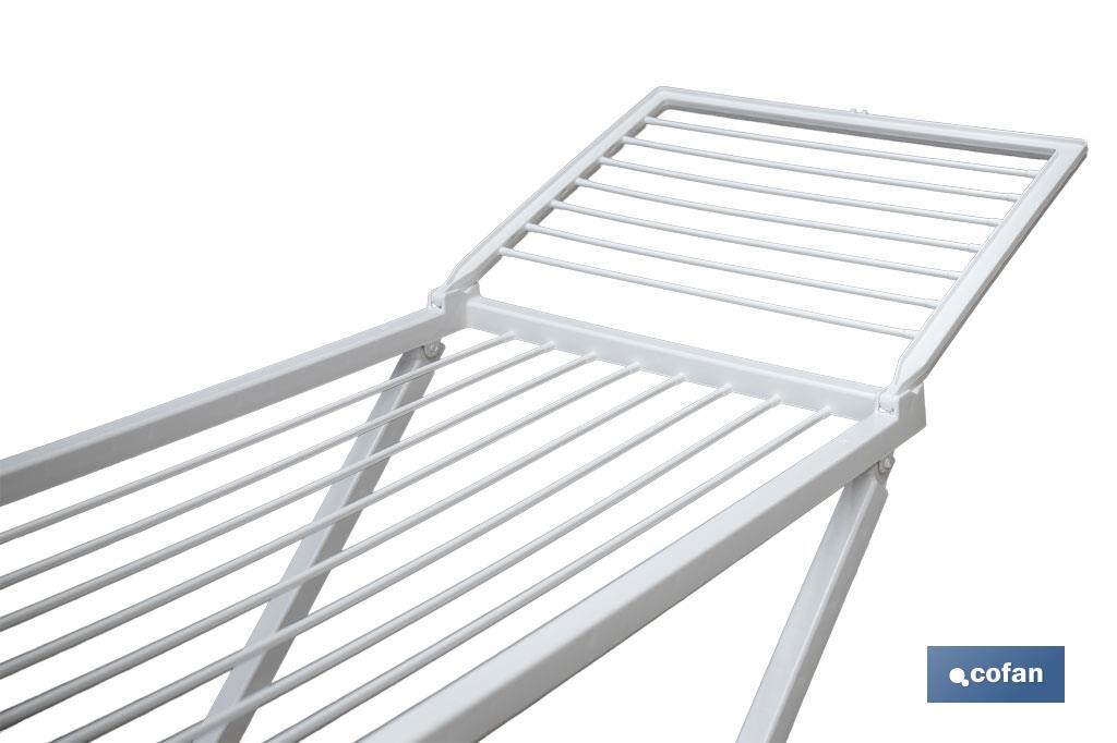 TENDEDERO EN RESINA BLANCO 20M DE TENDIDO 181 X 109X 55 CM