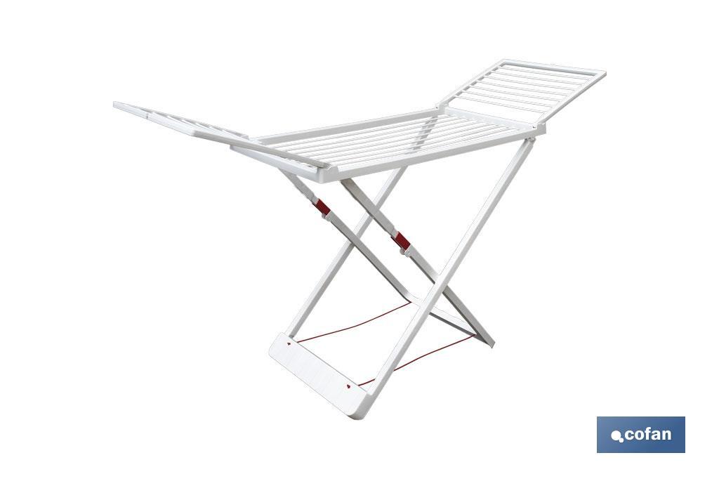 TENDEDERO EN RESINA BLANCO 20M DE TENDIDO 181 X 109X 55 CM