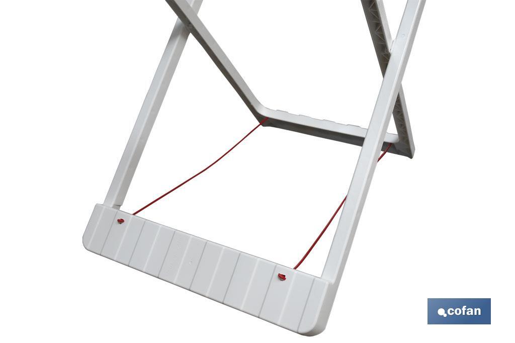 TENDEDERO EN RESINA BLANCO 20M DE TENDIDO 181 X 109X 55 CM