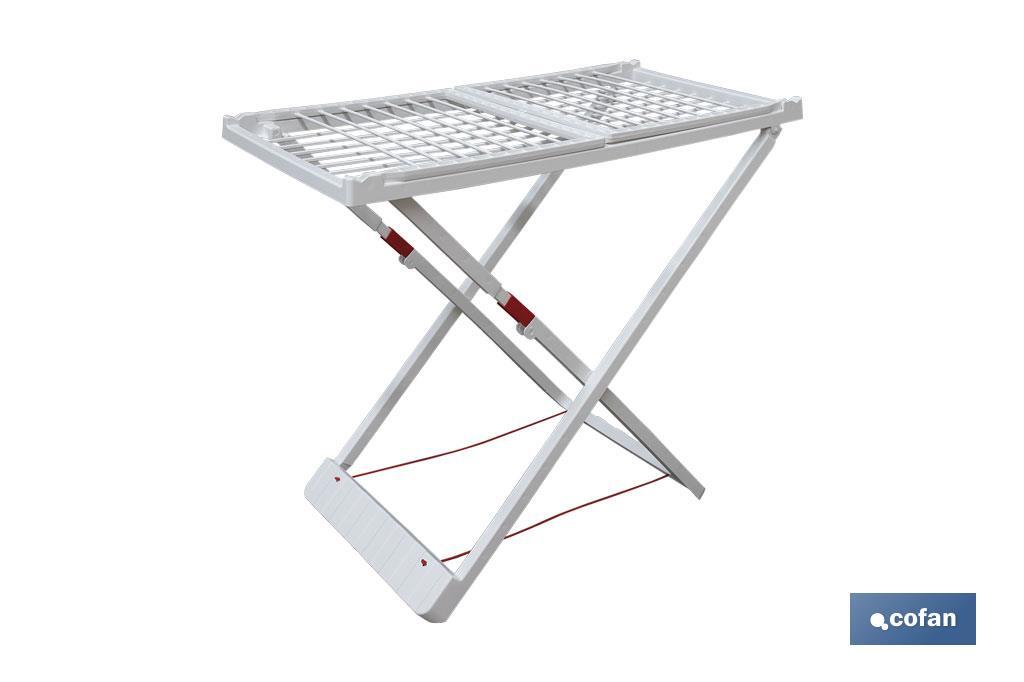 TENDEDERO EN RESINA BLANCO 20M DE TENDIDO 181 X 109X 55 CM