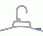 PACK DE 6 PERCHAS GRIS CLARO 38 X 18 CM