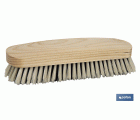 Cepillo de ropa con fibras de PVC | Cerdas suaves y resistentes | Mango ergonómico de madera | Longitud: 18,5 cm