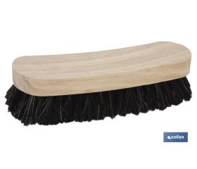 Cepillo para zapatos | Mango de madera de pino | Mezcla de cerdas naturales y sintéticas | Longitud: 16 cm