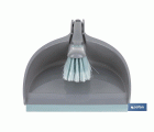 Cepillo con pala de limpieza | Borde de goma | Adecuado para el hogar, el coche, oficina | Disponible en varios colores