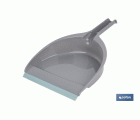 SET DE CEPILLO CON PALA Y BORDE DE GOMA COLOR TURQUESA/GRIS 33 x 23 x 9 CM