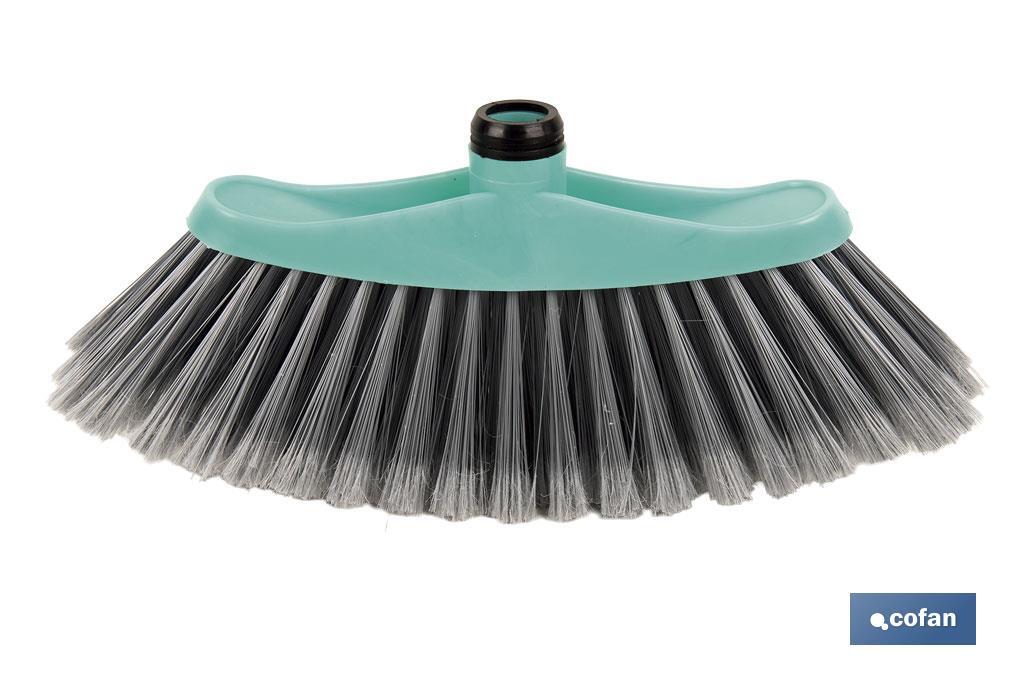 CEPILLO DE BARRER DOMÉSTICO TURQUESA/GRIS  34 X 8 X 15 CM